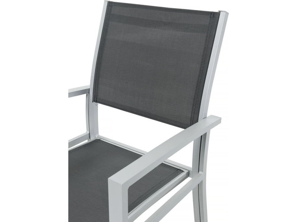 Garten-Essgruppe ausziehbar "Lagos" - 200/320 x 105 x 76 cm - 12 Personen - Dunkelgrau