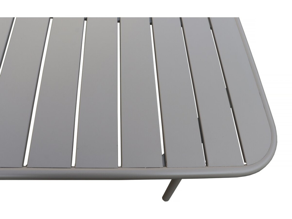 Gartenmöbel-Set "Bilbao" aus Metall - 6 Sitzplätze - Taupe