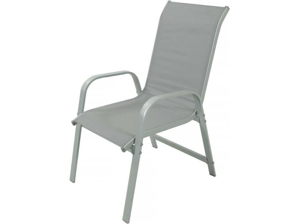 Ausziehbarer Tisch und Gartenstühle aus Aluminium "Lagos" - 200/320 x 105 x 76 cm - Taupe - 10 Plätze