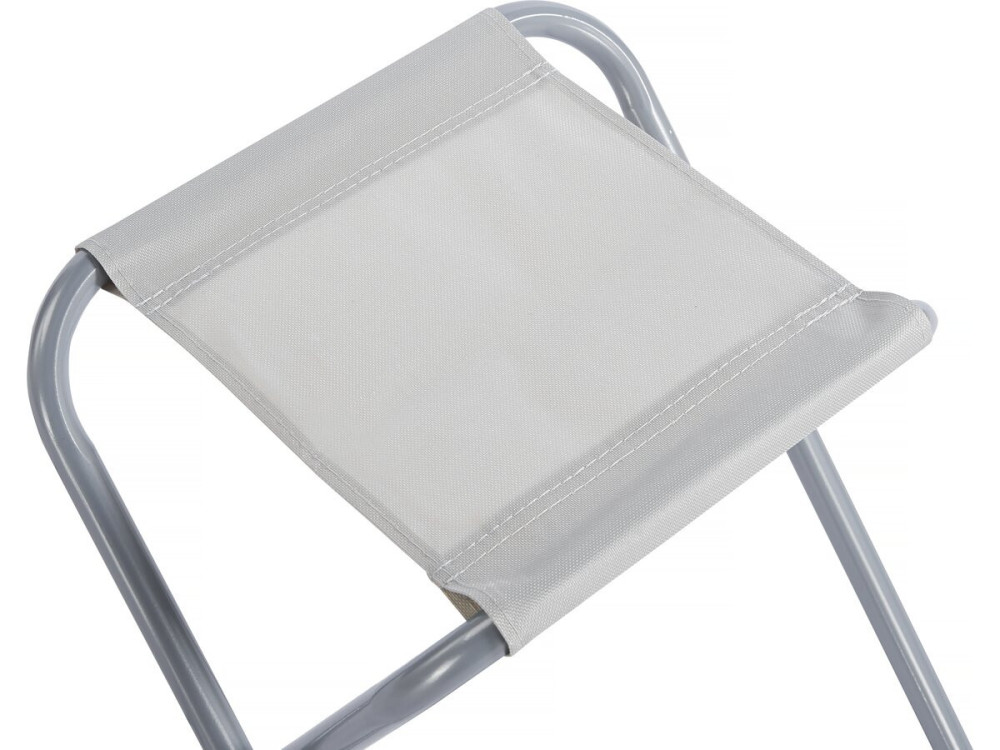 Set aus Campingtisch und 4 Klapphockern - 125 x 60 cm - Weiß