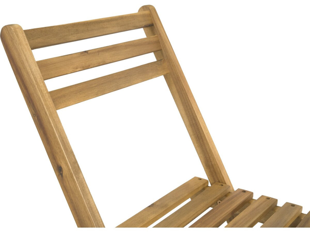 Gartentisch und -stühle "Aldo" aus Holz - 2 Sitzplätze - Braun