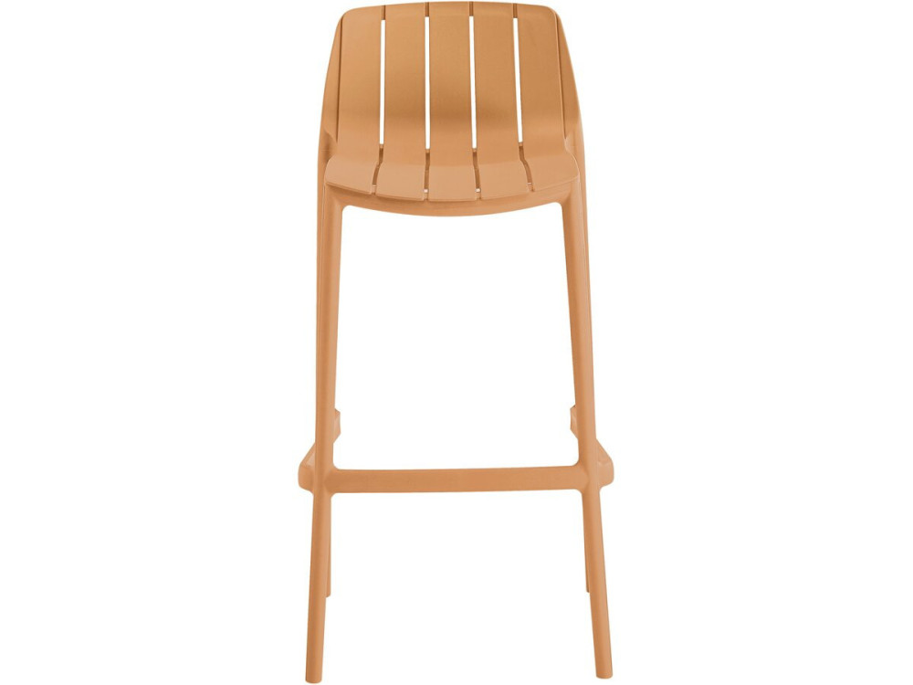 Bistro-Stapeltisch und -Hochstühle "Vaena" - 2-Sitzer - Orange