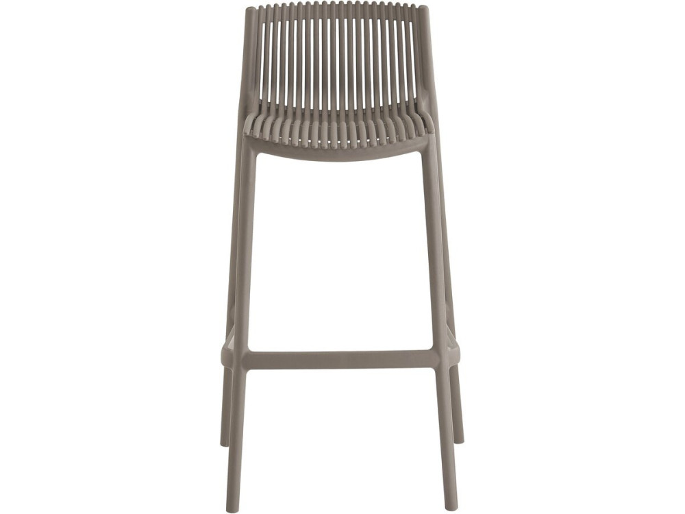 Bistro-Stapeltisch und -Hochstühle "Néora" - 2-Sitzer - Taupe