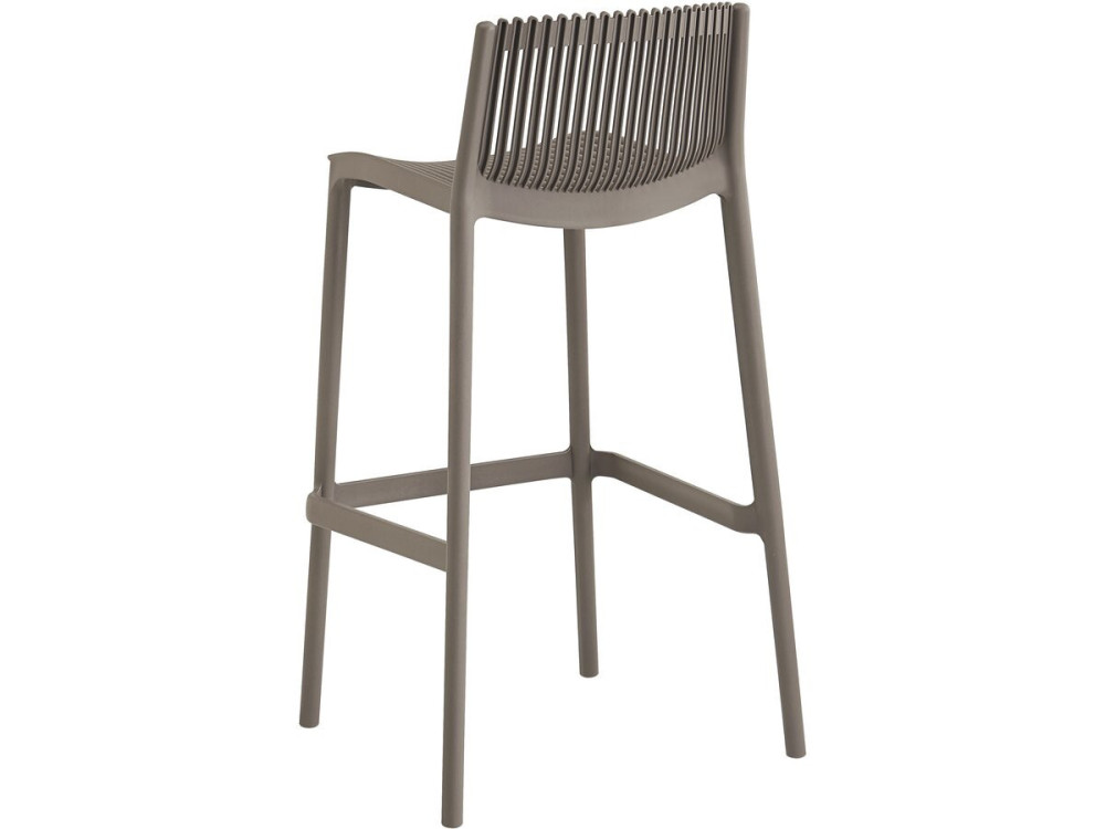 Bistro-Stapeltisch und -Hochstühle "Néora" - 2-Sitzer - Taupe