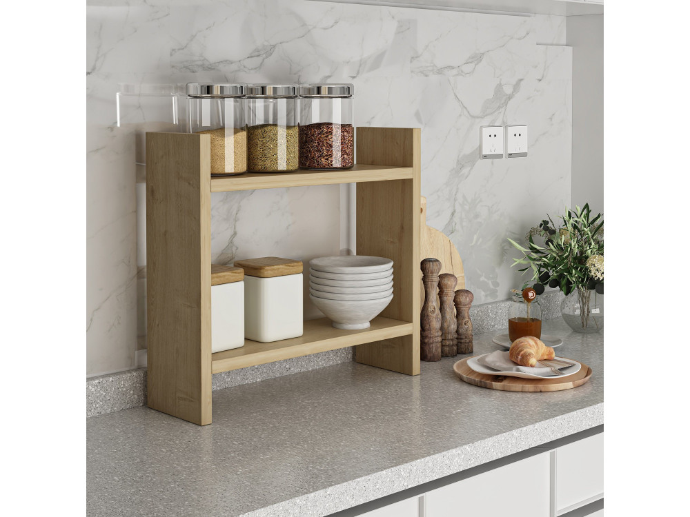 Küchenregal aus Holz "Denver" - 34 x 10 x 30 cm - Saphir