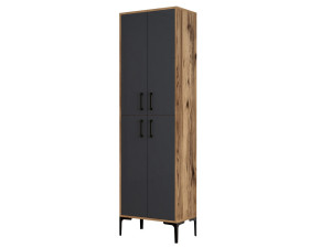 Mehrzweck-Holzmöbel "Berlin A" - 60 x 35 x 200 cm - NussbaumAnthrazit