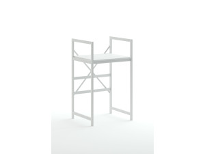Waschmaschinenschrank aus Metall "Junior" - 70 x 60 x 116 cm - Weiß