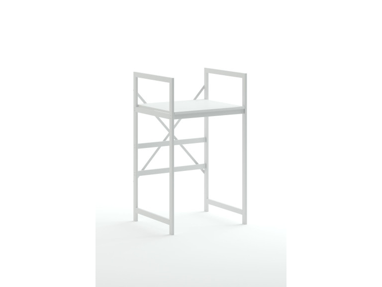 Waschmaschinenschrank aus Metall "Junior" - 70 x 60 x 116 cm - Weiß