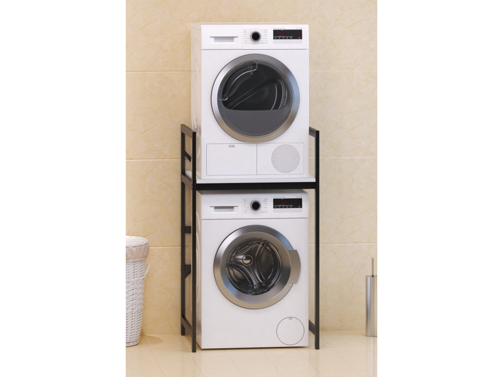 Waschmaschinenschrank aus Metall "Junior" - 70 x 60 x 116 cm - Weiß