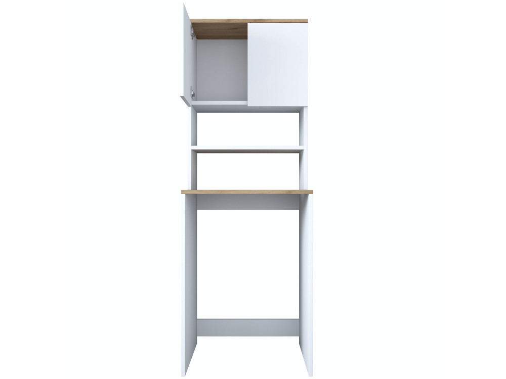 Waschmaschinenschrank aus Holz "Kado" - 65 x 60 x 183 cm - Weiß