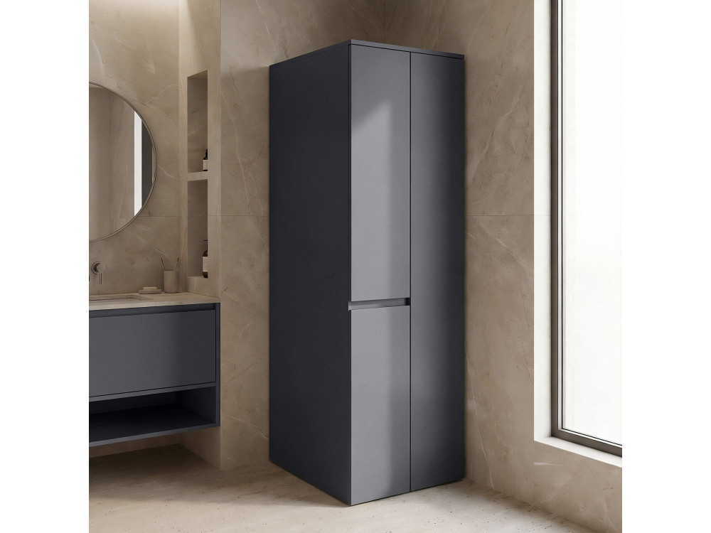 Badezimmerschrank „Solis 60“ – cm – Anthrazit matt