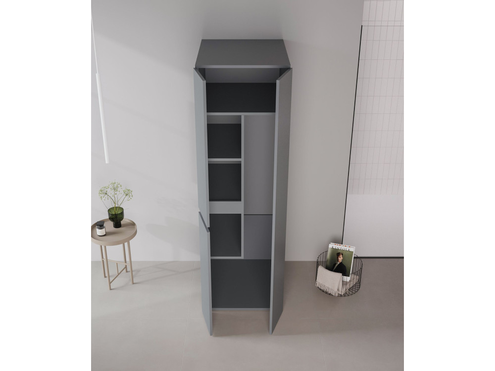 Badezimmerschrank „Solis 60“ – cm – Anthrazit matt