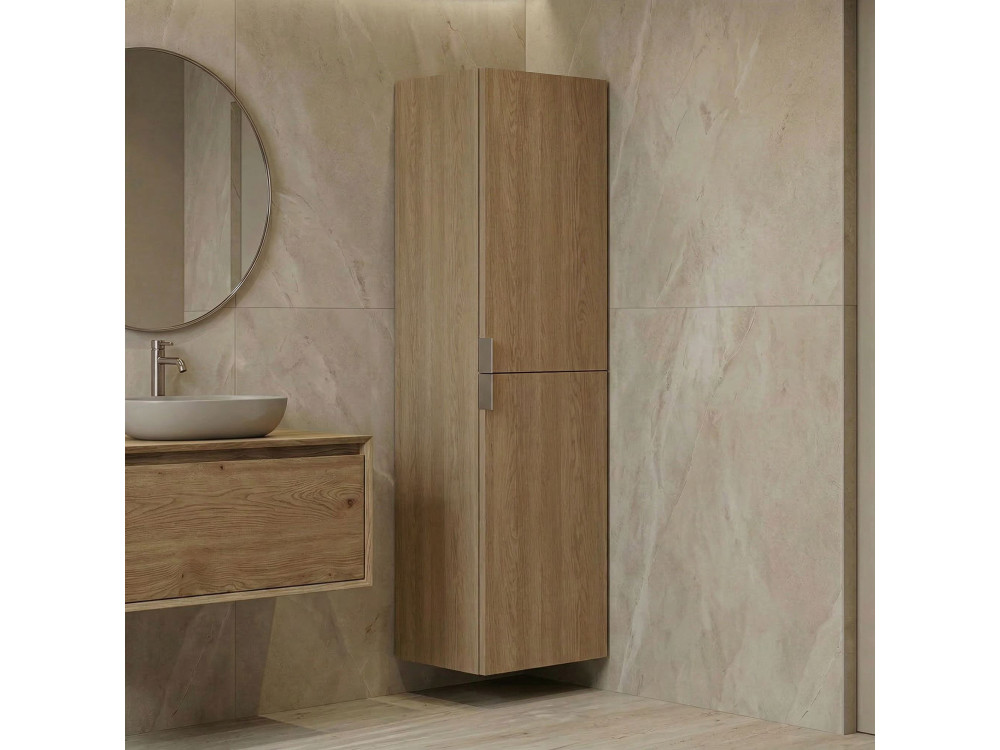 Badezimmerschrank „Purus Desna 40“ – 40 x 32 x 138 cm – Sonomo Oak