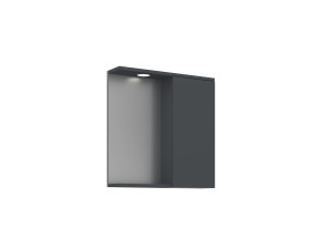 Badezimmerschrank mit Spiegel „Purus 65“ – 63 x 18 x 68 cm – Anthrazit matt