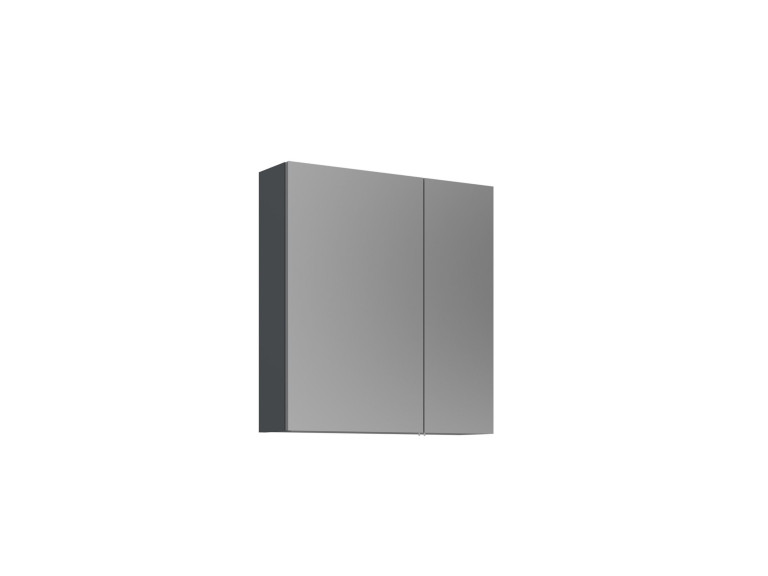 Badezimmerschrank mit Spiegel „Purus Desna 60“ – 60 x 16 x 66 cm – Anthrazit matt