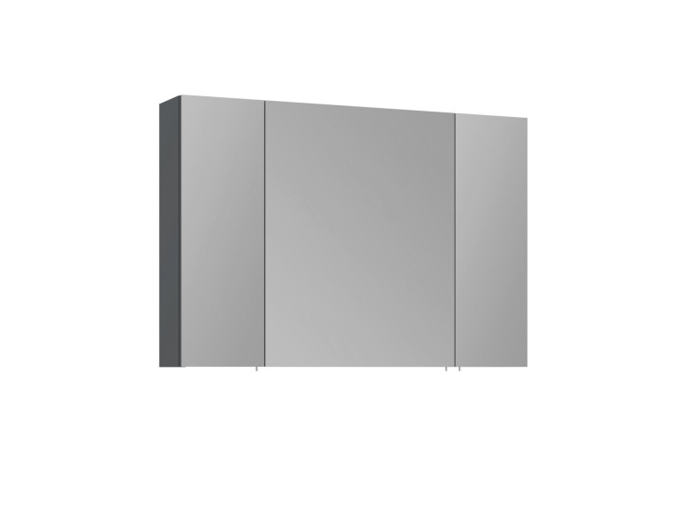 Badezimmerschrank mit Spiegel „Side 100“ – 100 x 16 x 66 cm – Anthrazit matt