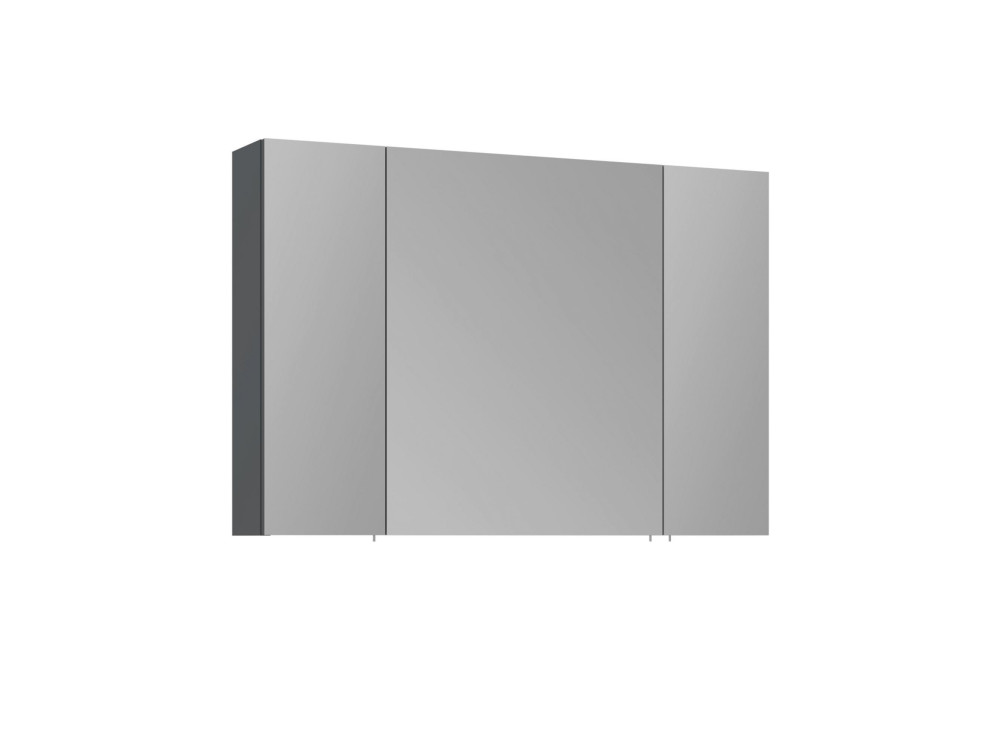 Badezimmerschrank mit Spiegel „Side 100“ – 100 x 16 x 66 cm – Anthrazit matt