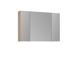 Badezimmerschrank mit Spiegel „Side 100“ – 100 x 16 x 66 cm – Eiche