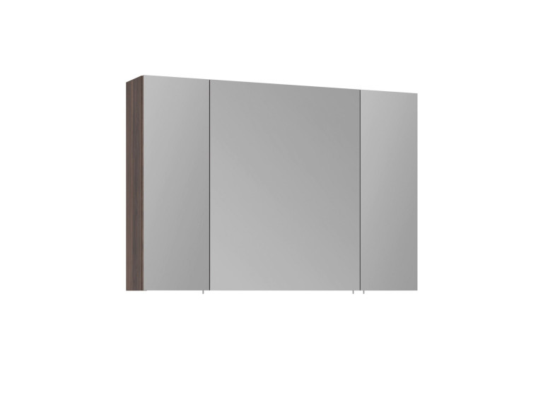 Badezimmerschrank mit Spiegel „Side 100“ – 100 x 16 x 66 cm – Dark Walnut