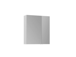 Badezimmerschrank mit Spiegel „Side 60“ – 60 x 16 x 66 cm – Mattweiß