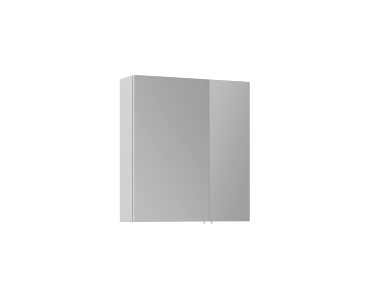 Badezimmerschrank mit Spiegel „Side 60“ – 60 x 16 x 66 cm – Mattweiß