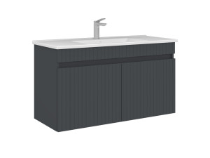 Waschtischunterschrank „Tivoli 100“ – 100 x 45 x 57 cm – Anthrazit matt