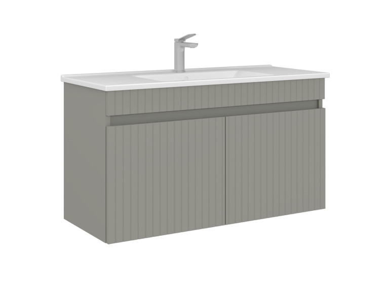 Waschtischunterschrank „Tivoli 100“ – 100 x 45 x 57 cm – Matt-Cashmere
