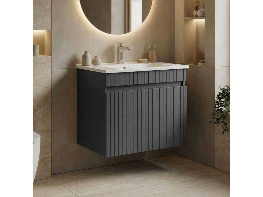 Waschtischunterschrank „Tivoli 65“ – 65 x 45 x 57 cm – Anthrazit matt