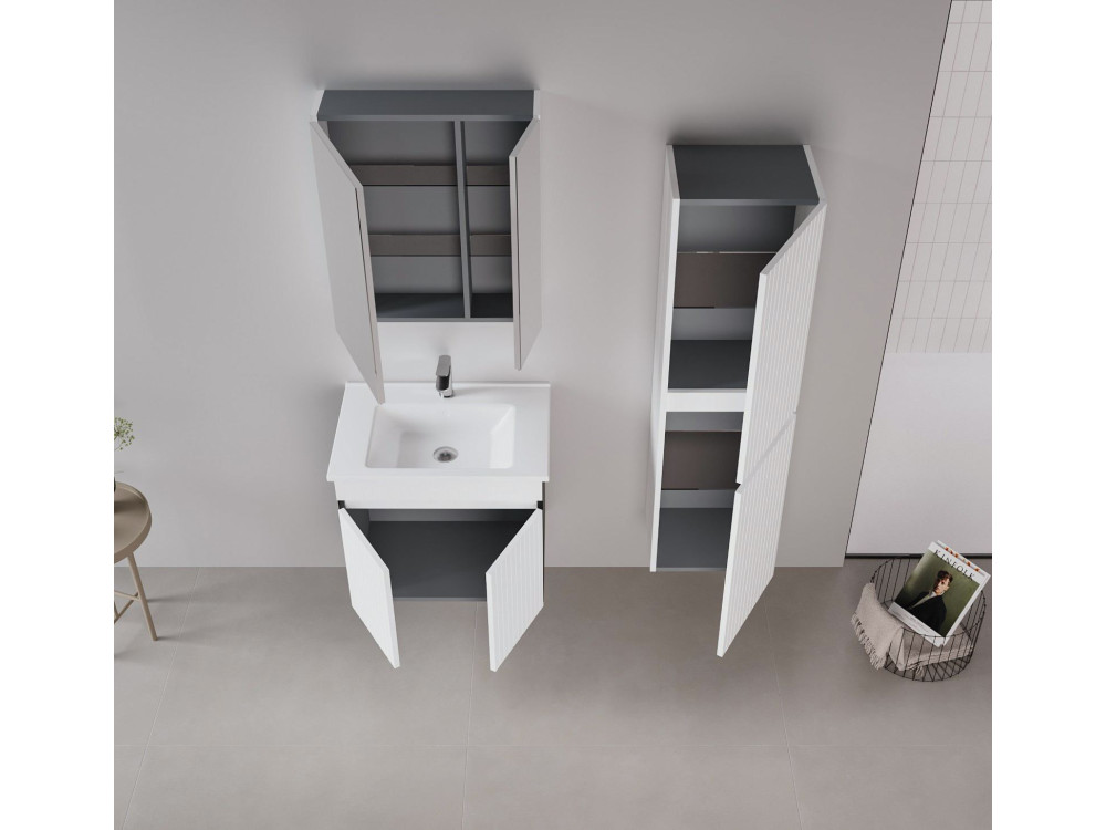 Waschtischunterschrank „Tivoli 65“ – 65 x 45 x 57 cm – Mattweiß
