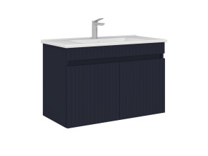 Waschtischunterschrank „Tivoli 85“ – 85 x 45 x 57 cm – Mattes Marineblau