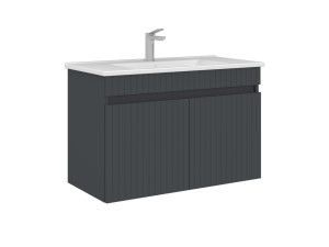 Waschtischunterschrank „Tivoli 85“ – 85 x 45 x 57 cm – Anthrazit matt