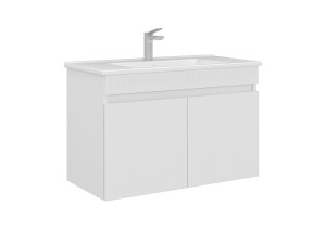 Waschtischunterschrank „Tivoli 85“ – 85 x 45 x 57 cm – Mattweiß