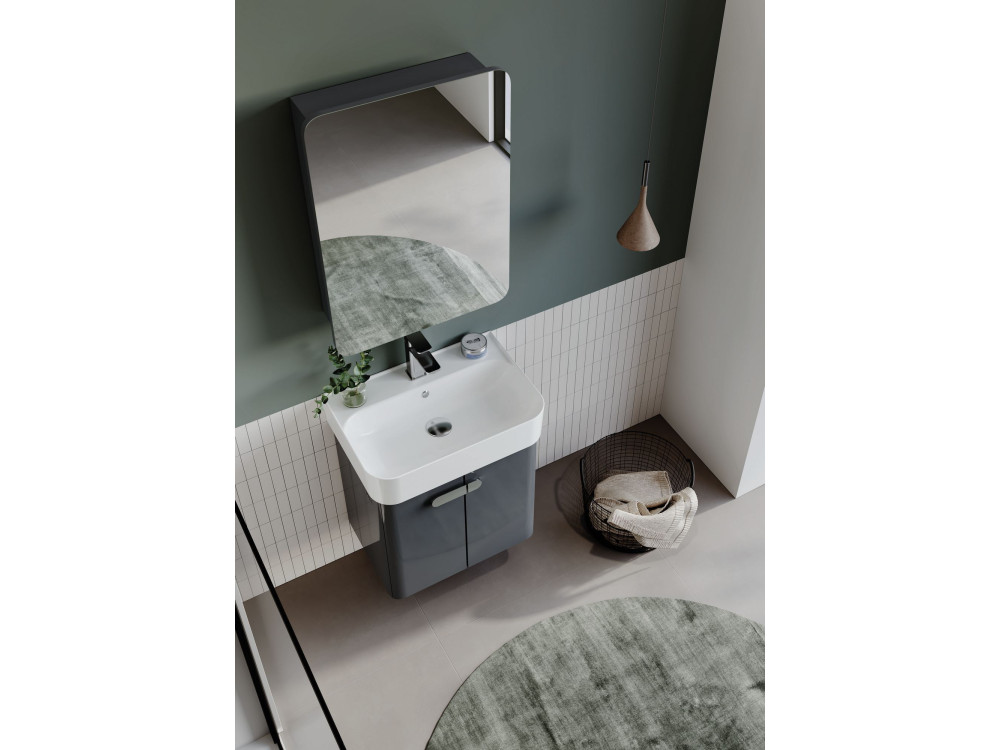 Waschtischunterschrank „Orbit 55“ – 55 x 38 x 62 cm – Anthrazit