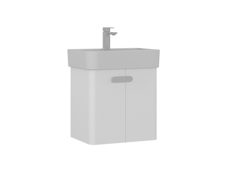 Waschtischunterschrank „Orbit 55“ – 55 x 38 x 62 cm – Weiß