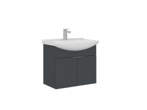 Waschtischunterschrank „Purus 65“ – 65 x 50 x 58 cm – Anthrazit matt