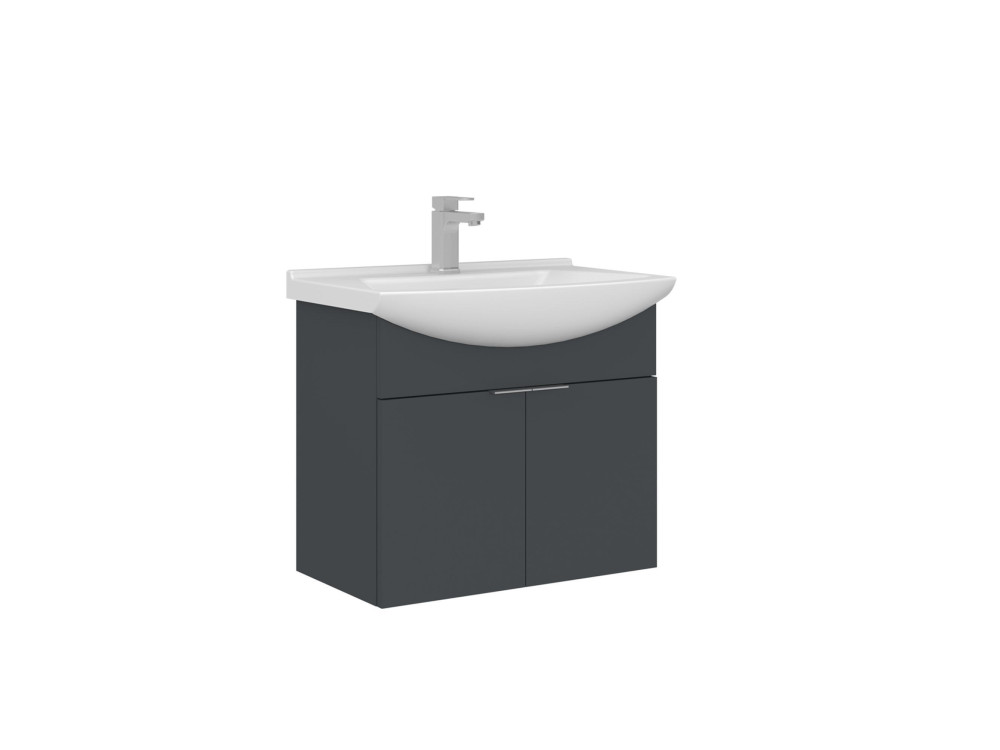 Waschtischunterschrank „Purus 65“ – 65 x 50 x 58 cm – Anthrazit matt