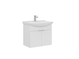 Waschtischunterschrank „Purus 65“ – 65 x 50 x 58 cm – Weiß