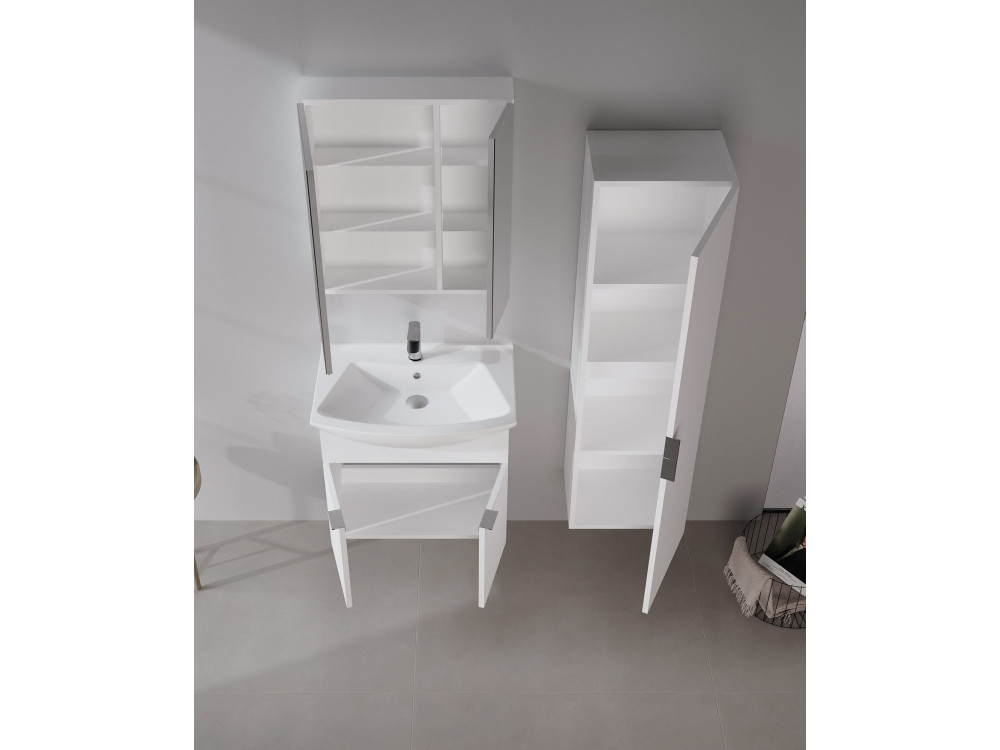 Waschtischunterschrank „Purus 65“ – 65 x 50 x 58 cm – Weiß