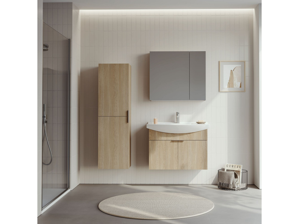 Waschtischunterschrank „Purus 80“ – 80 x 50 x 58 cm – Sonomo Oak