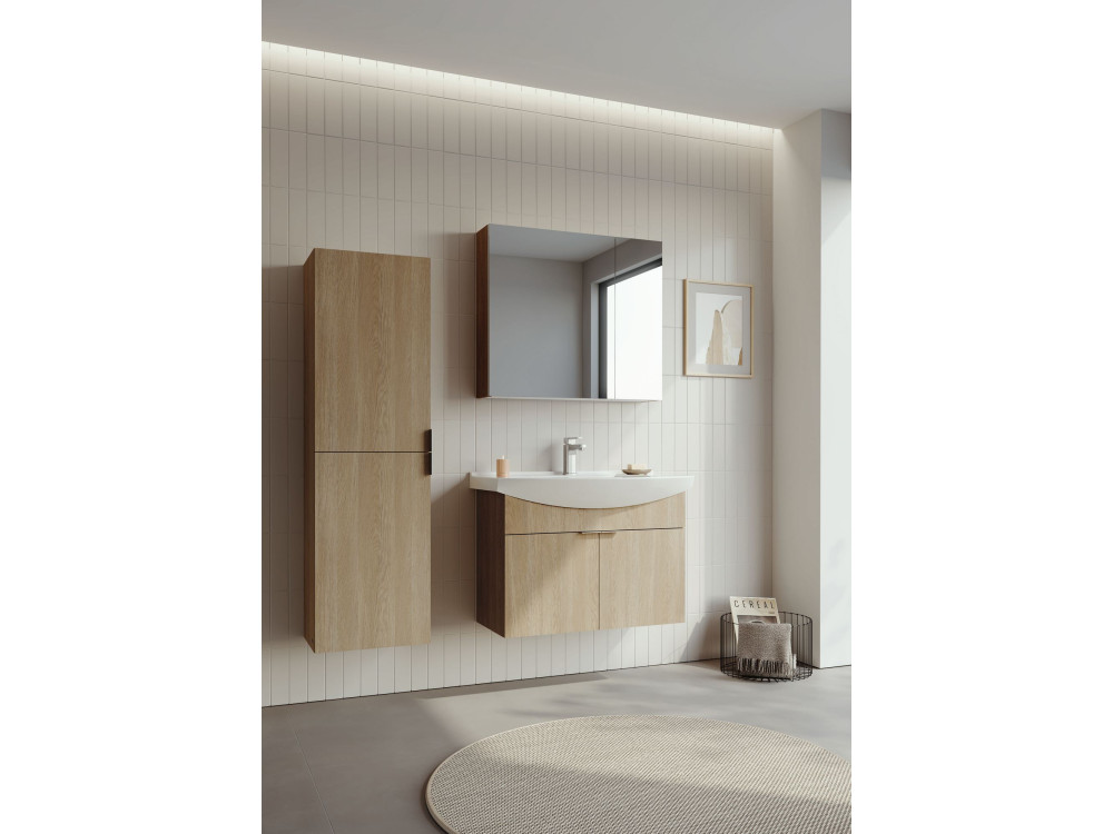 Waschtischunterschrank „Purus 80“ – 80 x 50 x 58 cm – Sonomo Oak