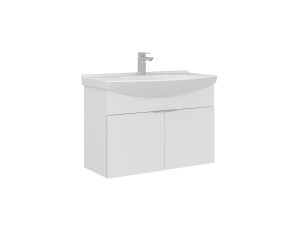 Waschtischunterschrank „Purus 80“ – 80 x 50 x 58 cm – Weiß