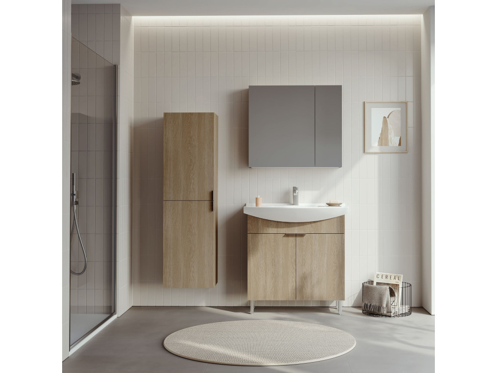 Waschtischunterschrank „Purus 80“ – 80 x 50 x 83 cm – Sonomo Oak