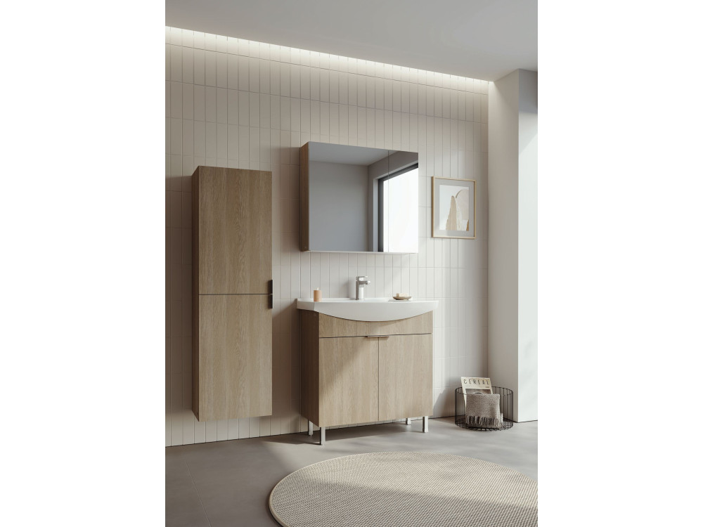 Waschtischunterschrank „Purus 80“ – 80 x 50 x 83 cm – Sonomo Oak