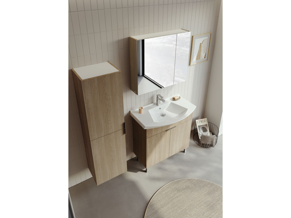 Waschtischunterschrank „Purus 80“ – 80 x 50 x 83 cm – Sonomo Oak