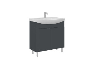 Waschtischunterschrank „Purus 80“ – 80 x 50 x 83 cm – Anthrazit matt