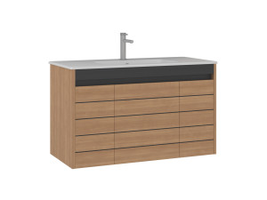 Waschtischunterschrank „Ricato 100“ – 101 x 47 x 62 cm – Walnuss