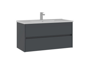 Waschtischunterschrank „Side 100 v3“ – 100 x 45 x 52 cm – Anthrazit matt