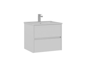 Waschtischunterschrank „Side 65 v2“ – 65 x 45 x 52 cm – Mattweiß
