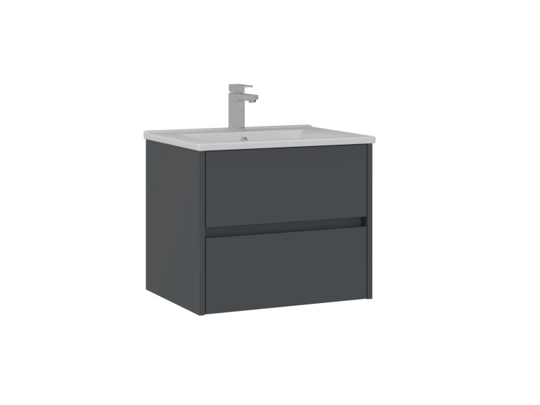 Waschtischunterschrank „Side 65 v2“ – 65 x 45 x 52 cm – Anthrazit matt