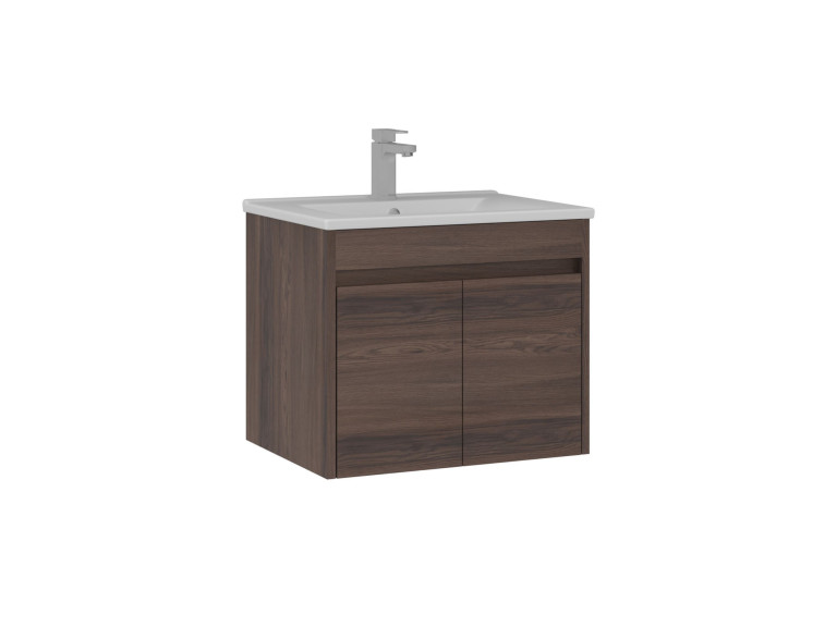 Waschtischunterschrank „Side 65 v2“ – 65 x 45 x 52 cm – Dark Walnut